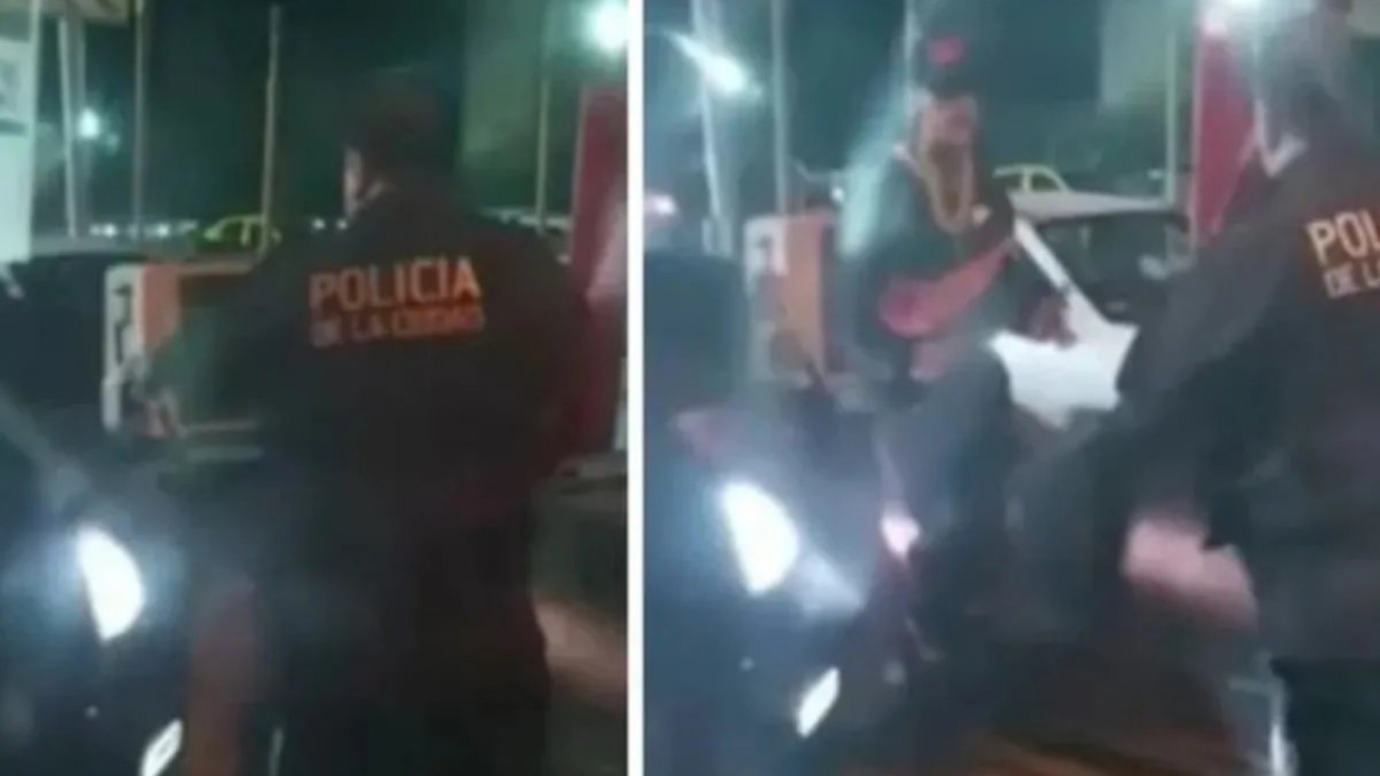 Video: L-Gante protagonizó una escandalosa pelea contra la Policía a bordo de su Porsche